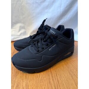 Skechers Uno Stand On Air Black Sneakers Women's Size 11 Memory‎ Foam